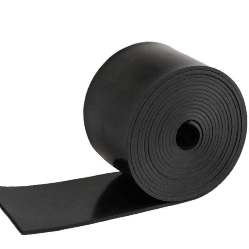 NABOWAN Solid Rubber Sheets Strips Rolls 1/8"" (.125"") Thick x 4"" Wide x 120"" Long  Thin Neoprene Rubber  Perfect for DIY Gasket Material  Sealing  Liner  Shield  Padding  Mat - Image 1